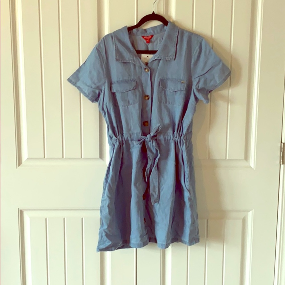 Guess Light Wash Midi Dress NEW WITH TAGS